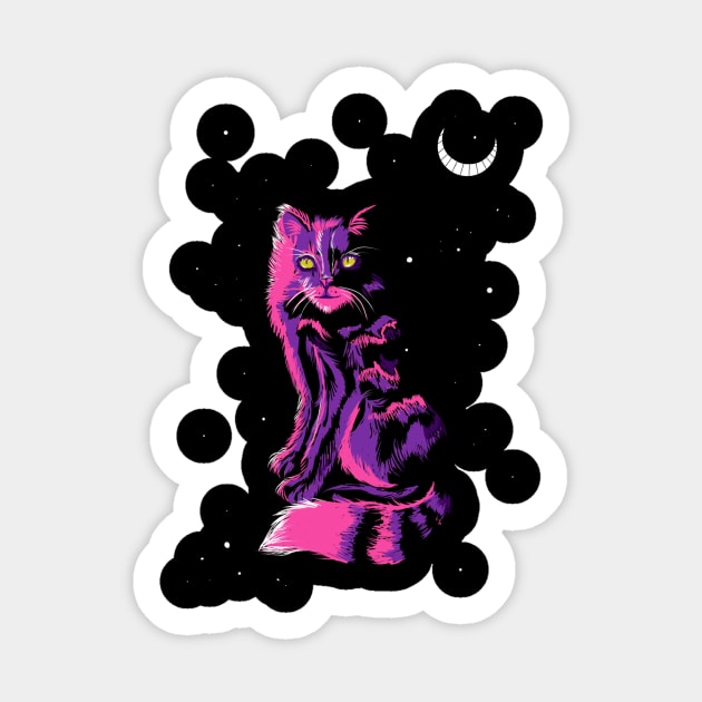 The Cheshire cat Sticker by SmannaTales